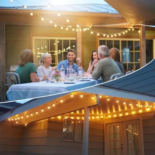 FANSANMY Lichtsnoer Buiten 30M Afstandsbediening 50 Lampen IP45 — miniatuur 8