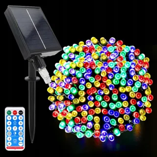 ACXILEXY Solar Lichtsnoer 22M 200 LED IP65 Tuin Balkon — miniatuur 1