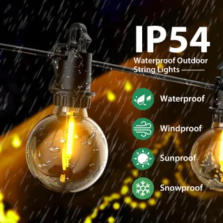FIFLYING LED Lichtsnoer Buiten 8,8M 12+1 Lampen Balkon Tuin — miniatuur 5