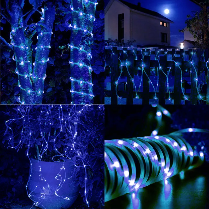 JIMACRO Solar LED Lichtslang Buiten IP65 Waterdicht 12m 100LED — foto 7