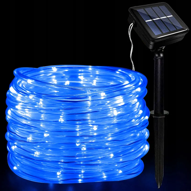 JIMACRO Solar LED Lichtslang Buiten IP65 Waterdicht 12m 100LED — foto 1