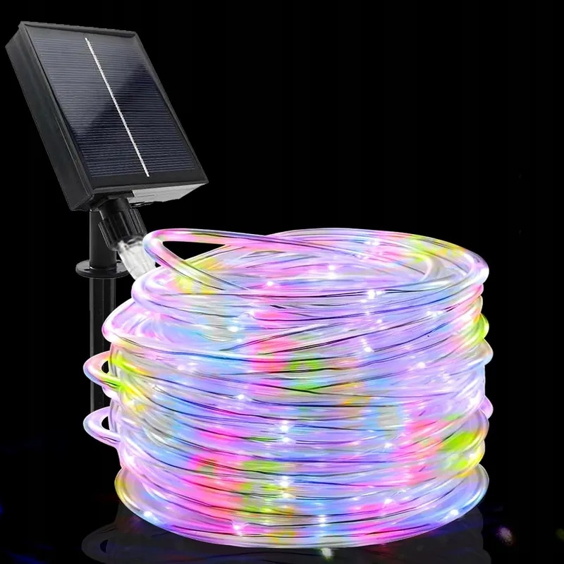 JIMACRO Solar LED Lichtslang Buiten IP65 Waterdicht 12m 100LED — foto 8