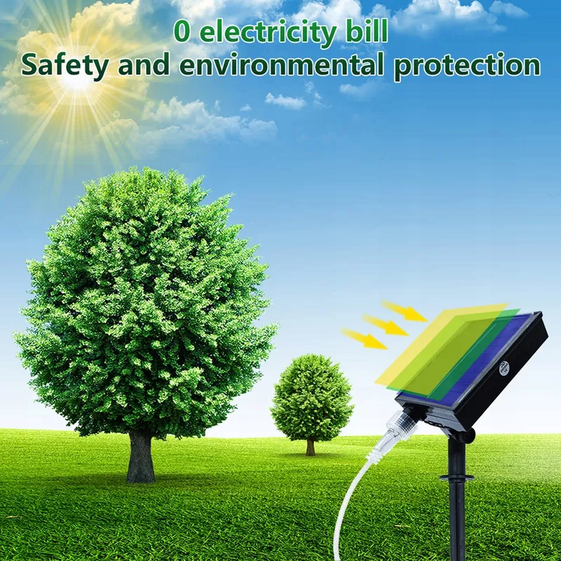 LUMTANG Solar LED Strip 10m 560 LED Afstandsbediening Warm Wit — foto 3