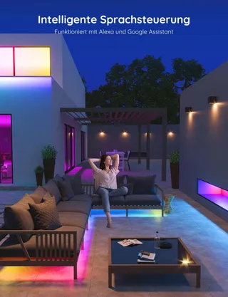 GOVEE LED Strip Buiten 10m IP65 RGBIC Alexa App Muziek — miniatuur 5
