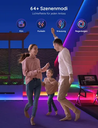 GOVEE LED Strip Buiten 10m IP65 RGBIC Alexa App Muziek — miniatuur 7