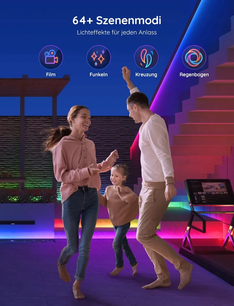 GOVEE LED Strip Buiten 10m IP65 RGBIC Alexa App Muziek — foto 7