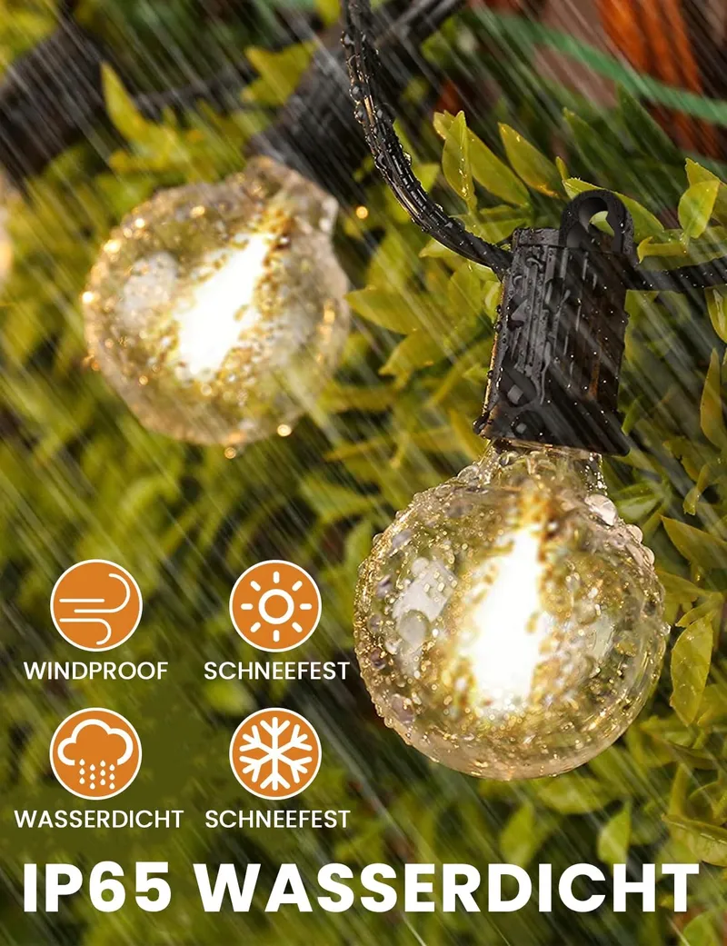 ZOTOYI LED Lichtketting 60M Waterdicht Tuin en Terras — foto 1