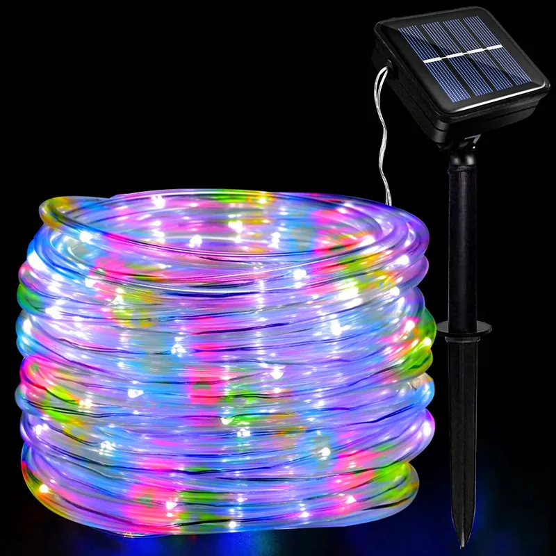JIMACRO Solar LED Lichtketting 12m 100LED IP65 Waterdicht — foto 1