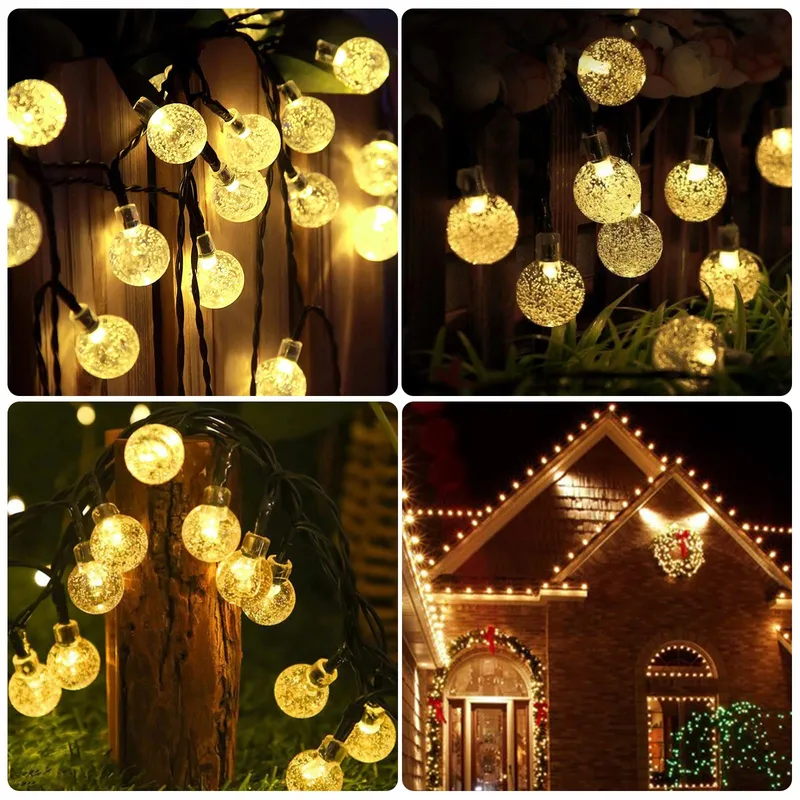 Solar Lichtketting Buiten 60 LED 13,2M IP65 Balkon Tuin — foto 9