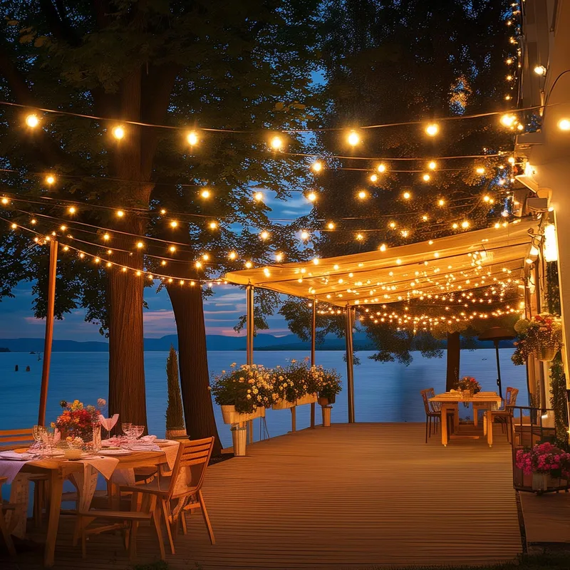 TOIPWEN LED Lichtsnoer Buiten 30M IP45 Afstandsbediening Terras Balkon — foto 8