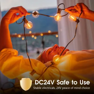 TOIPWEN LED Lichtsnoer Buiten 30M IP45 Afstandsbediening Terras Balkon — miniatuur 2