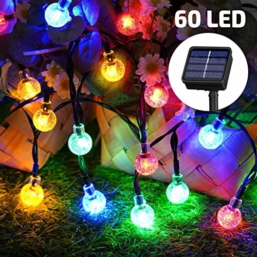Solar Lichtketting Buiten 60 LED 13m IP65 Waterdicht Balkon Tuin — foto 2