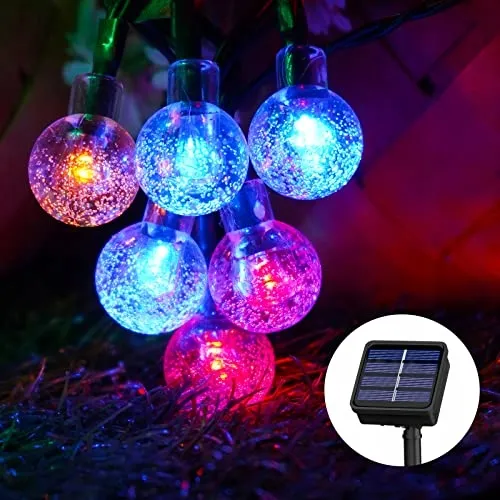 Solar Lichtketting Buiten 60 LED 13m IP65 Waterdicht Balkon Tuin — foto 1