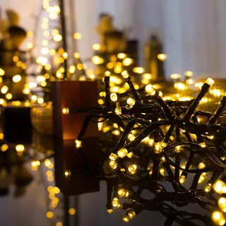 MEISION LED Lichtsnoer Batterij Timer 10m 100LED Warm Wit 2 Stuks — miniatuur 4