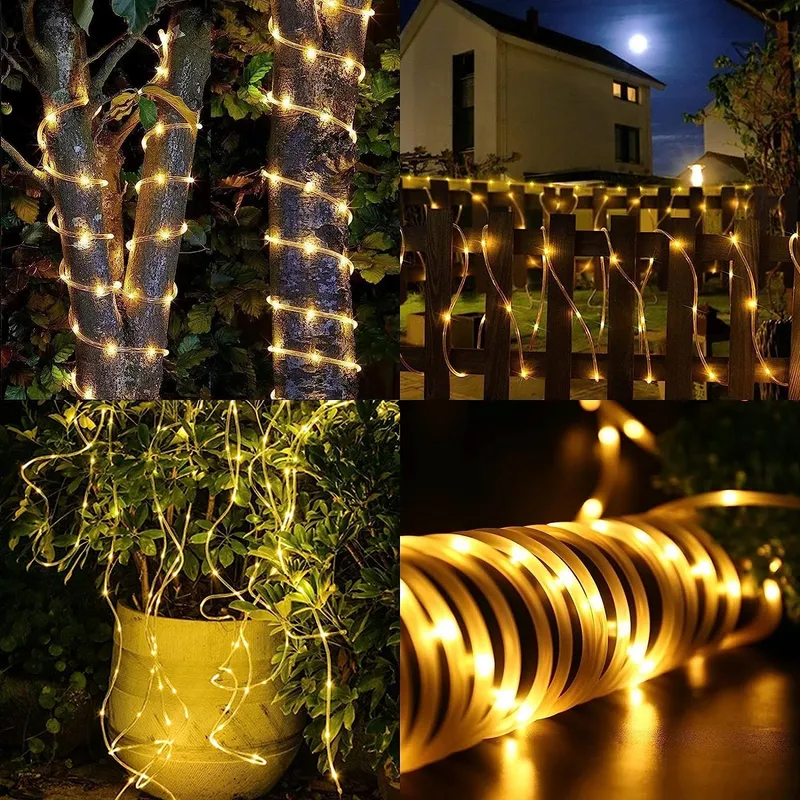 JIMACRO Solar Lichtketting IP65 12m 100LED Tuin Decoratie — foto 7