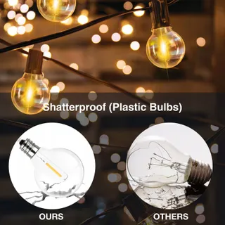 GPATIO LED Lichtketting Buiten 30M 52 G40 Lampen IP45 — miniatuur 3