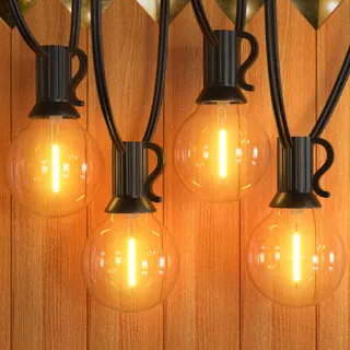 GPATIO LED Lichtsnoer Buiten 7,6M 13 Lampen G40 IP45 Waterdicht — miniatuur 1