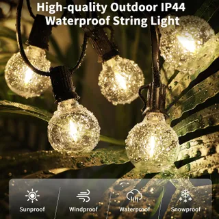 YUUCIO LED Lichtketting G40 Buiten 60m Afstandsbediening Waterdicht — miniatuur 7