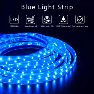 SOLAR LED Strip Buiten 5m 280 LED IP67 Waterdicht — miniatuur 2
