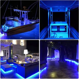 SOLAR LED Strip Buiten 5m 280 LED IP67 Waterdicht — miniatuur 4