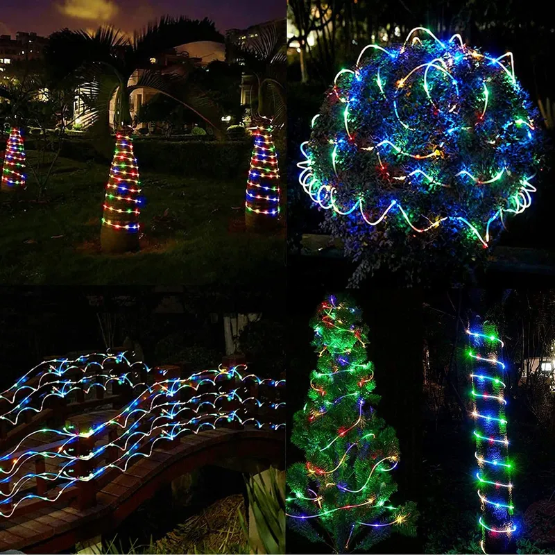 Solar LED Strip Buiten 5m 280 LED RGB Kleurverandering Waterdicht — foto 5
