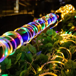MIWATT Solar LED Strip 10M Multicolor 560 LED RF Afstandsbediening — miniatuur 2