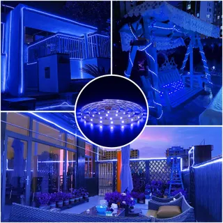 MIWATT Solar LED Strip 10m IP67 Blauw 560 LED Afstandsbediening — miniatuur 8