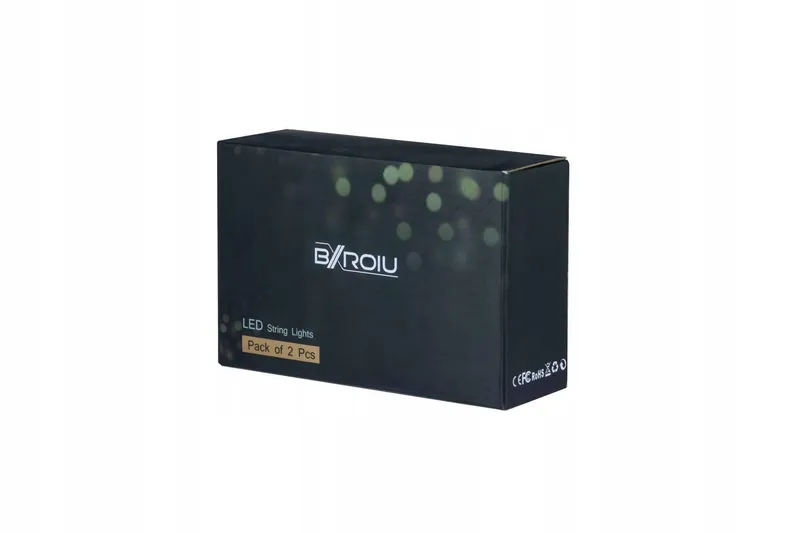 BXROIU 2x Micro Lichtsnoer Zilverdraad 50 LED Batterij Multicolor — foto 8