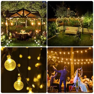 Solar Lichtketting Buiten 30 LED 81M IP65 Balkon Tuin — miniatuur 8