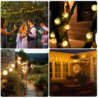 Solar Lichtketting Buiten 30 LED 81M IP65 Balkon Tuin — miniatuur 5