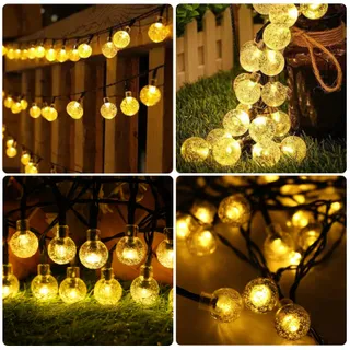 Solar Lichtketting Buiten 30 LED 81M IP65 Balkon Tuin — miniatuur 9