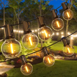 GPATIO LED Tuinlichtsnoer 30M 100FT 52 G40 Lampen IP45 — miniatuur 2