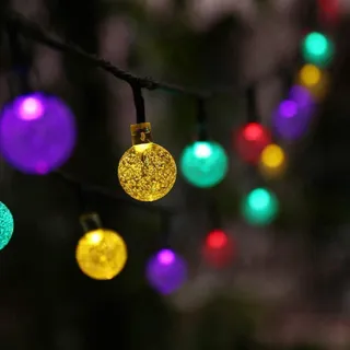 USEBER Solar Lichtsnoer 50LED 8 Standen Waterdicht Binnen Buiten — miniatuur 7