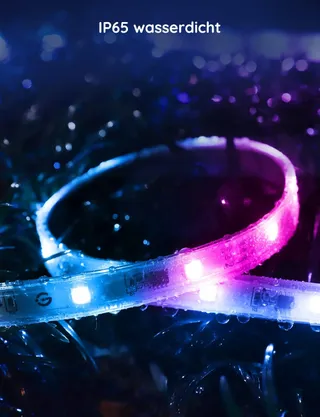 GOVEE Buiten LED Strip 20m IP65 RGBIC Alexa App Muziek Tuin Balkon — miniatuur 4