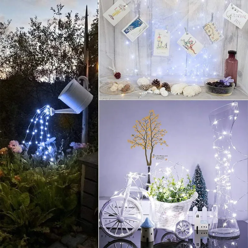 USEBER Solar Lichtsnoer 2x14M 120 LED Buiten Balkon Tuin — foto 5