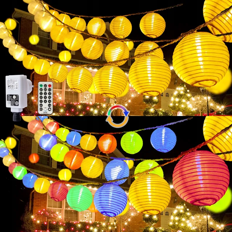 STARRYEVER LED Lampions Buiten 12M 11 Modi Afstandsbediening 40 LED — foto 1