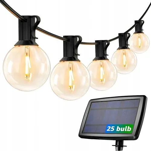 LE Solar Lichtsnoer Tuin 7,62M 25 LED USB Warmwit — foto 1