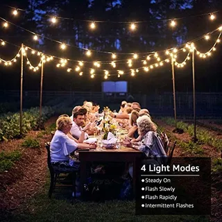 LE Solar Lichtsnoer Tuin 7,62M 25 LED USB Warmwit — miniatuur 4