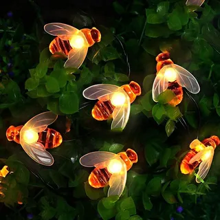 SOLAR Lichtsnoer 30 LED 5M 8 Modi Waterdicht Binnen Buiten — miniatuur 1
