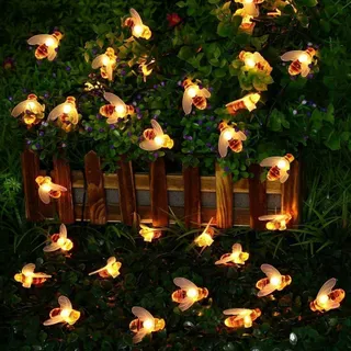 SOLAR Lichtsnoer 30 LED 5M 8 Modi Waterdicht Binnen Buiten — miniatuur 5