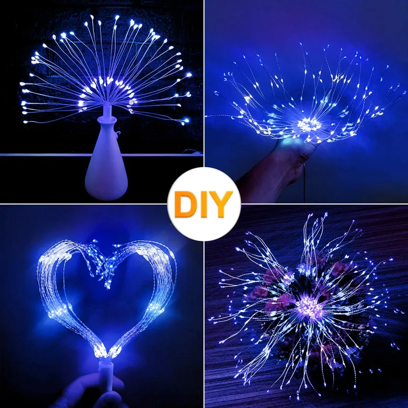 Solar Lichtsnoer 8-Pack Tuin Blauw 800 LED — foto 5