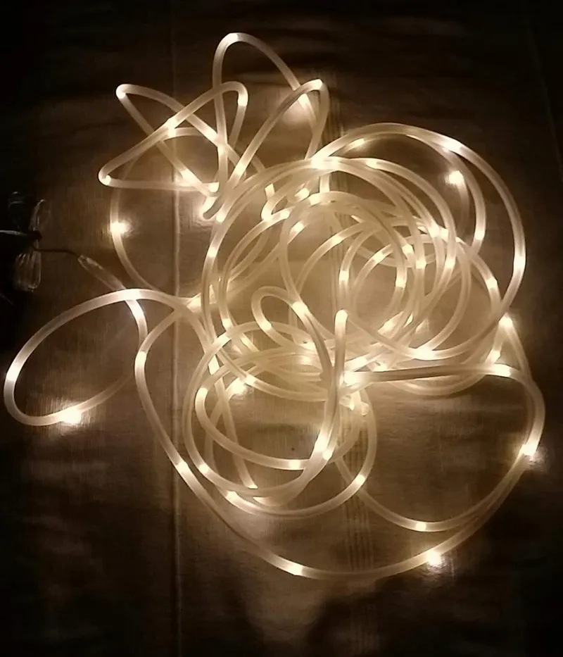 BXROIU Solar Lichtsnoer 10m 100 LED Waterdicht Buiten Kerst — foto 4