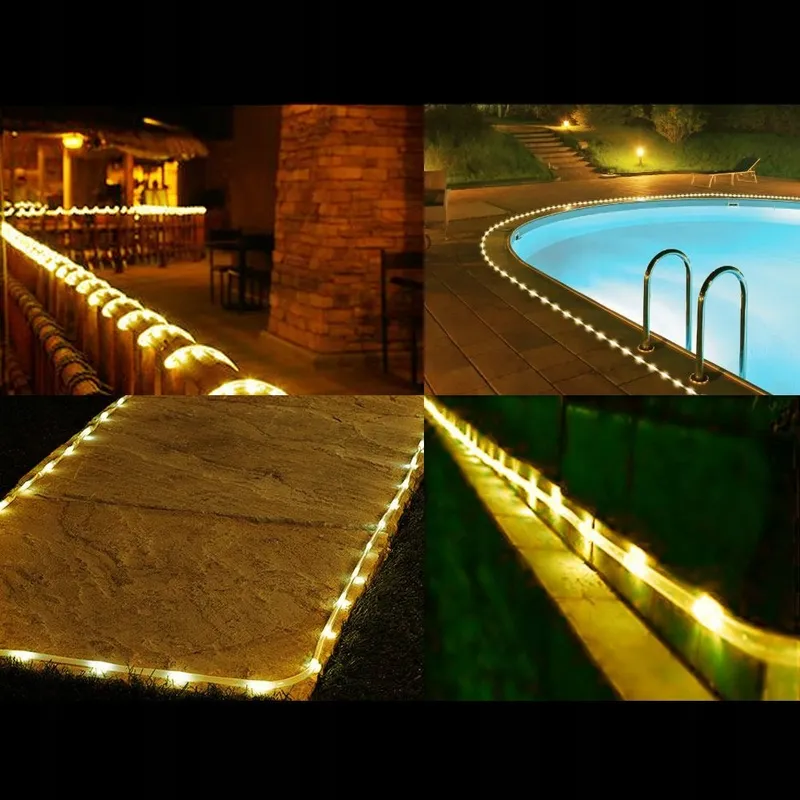 BXROIU Solar Lichtsnoer 10m 100 LED Waterdicht Buiten Kerst — foto 6