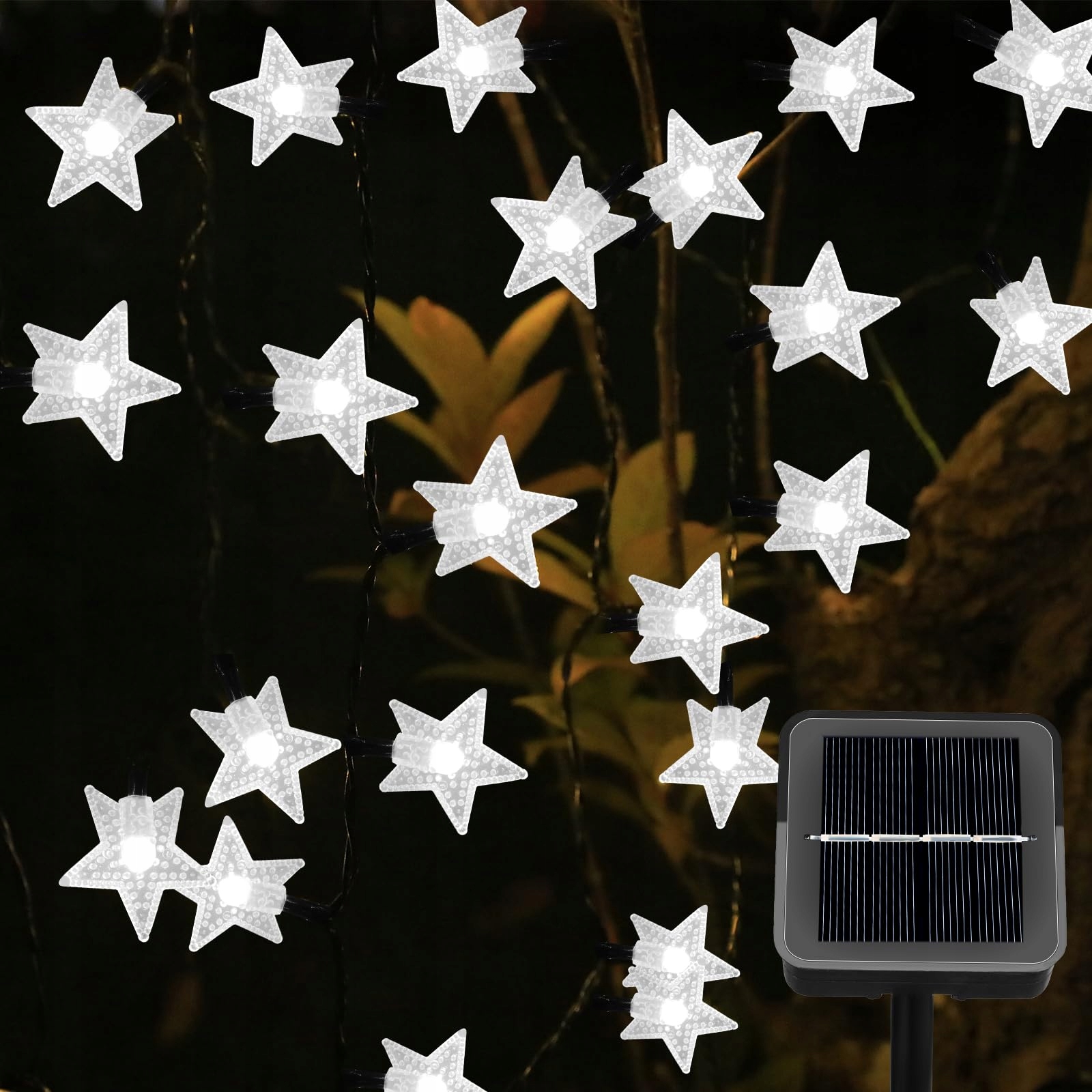 NINONLY Solar Lichtketting 14m 120 LED Sterren Buiten 8 Standen