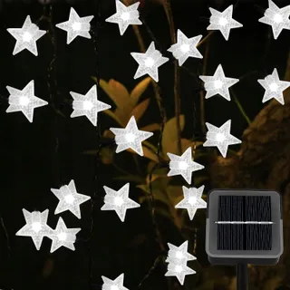 NINONLY Solar Lichtketting 14m 120 LED Sterren Buiten 8 Standen — miniatuur 1
