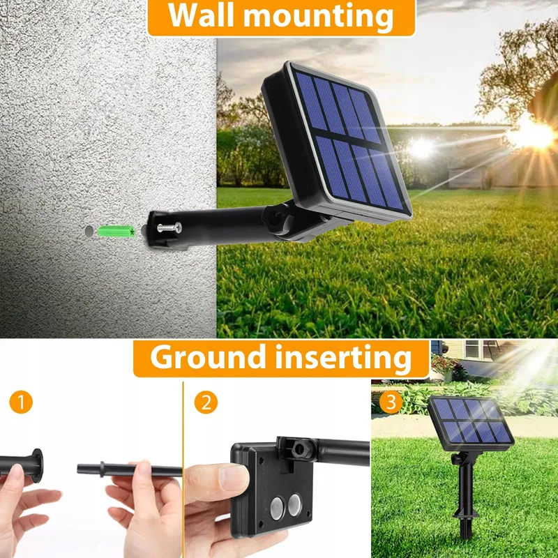 PEASUR 6x Solar Lichtsnoer 12M 120 LED IP65 Balkon Tuin — foto 5