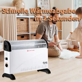 DONYER POWER Convector Kachel 2000W Regelbare Thermostaat V2 — miniatuur 1