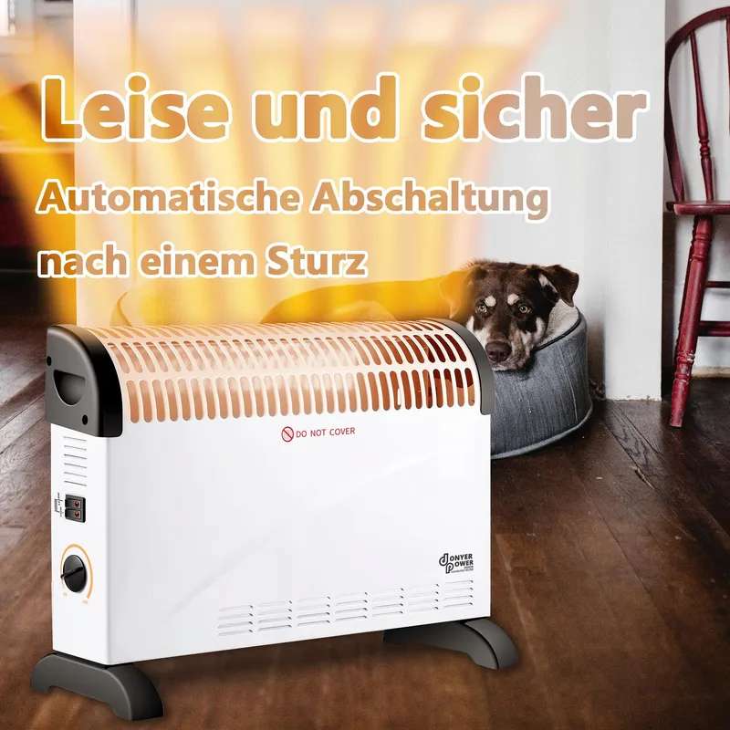 DONYER POWER Convector Kachel 2000W Regelbare Thermostaat V2 — foto 5