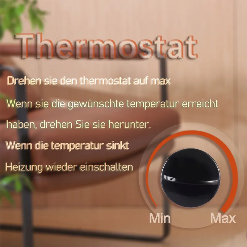 DONYER POWER Convector Kachel 2000W Regelbare Thermostaat V2 — foto 8