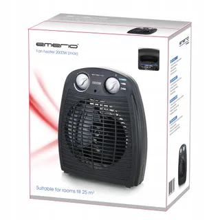 EMERIO Compacte Draagbare Ventilatorkachel 2000W Thermostaat 20m² — miniatuur 7